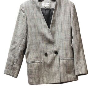 Claude Bert Women's Vintage Plaid Blazer Size 14 Multicolor Jacket